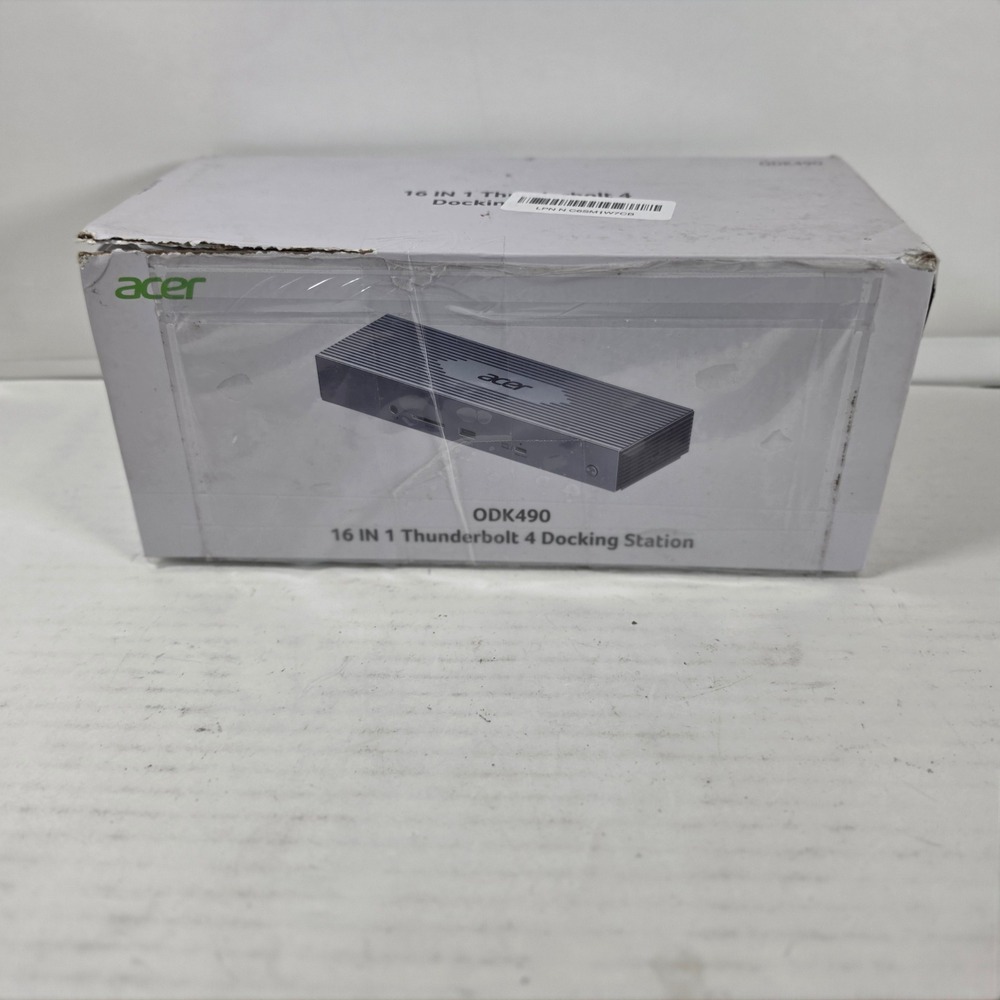 Acer ODK490 16-in-1 Thunderbolt 4 Docking Station Dual HDMI DP 96W PD Gray